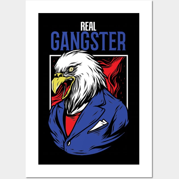 Real Gangster Wall Art by MonkeyLogick